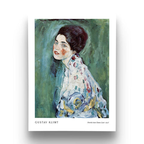 classic klimt portrait painting print
