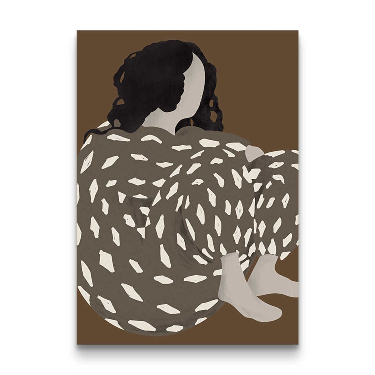 Contemplative Reflections Abstract Art Print | Oak Poster + Decor ...