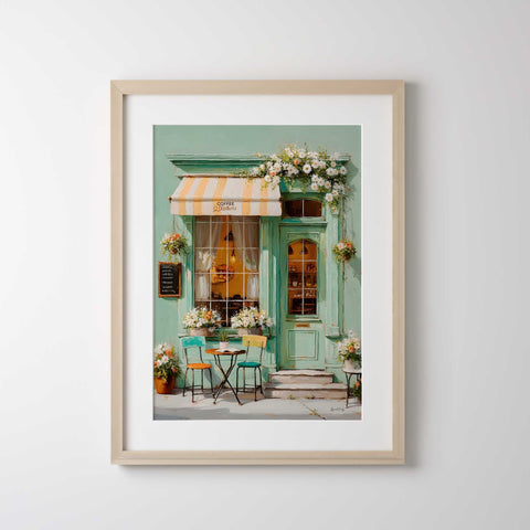 cozy coffee corner wall art