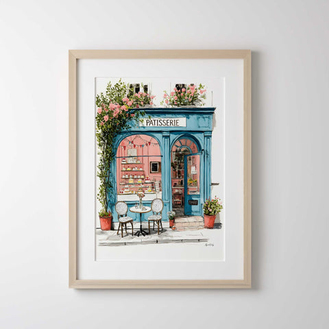 european patisserie wall art