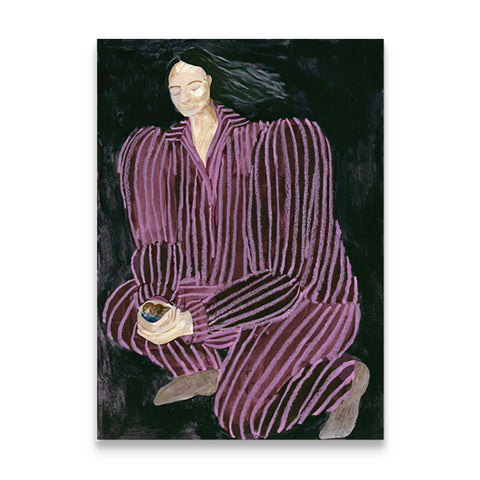 Evening Repose Woman Canvas Print