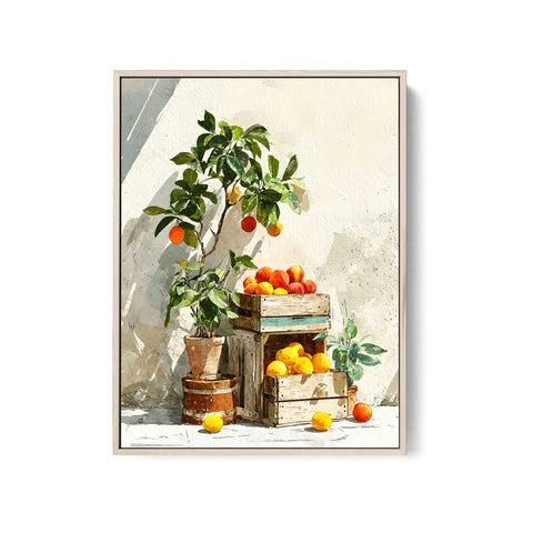 farmhouse still life fruit wall art