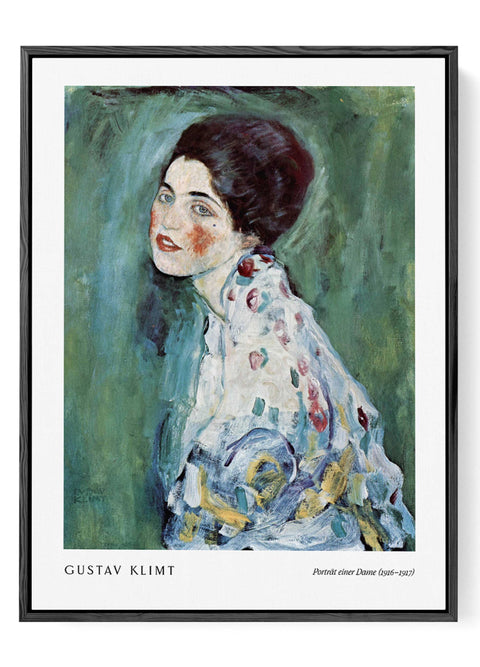 gustav klimt vintage portrait poster
