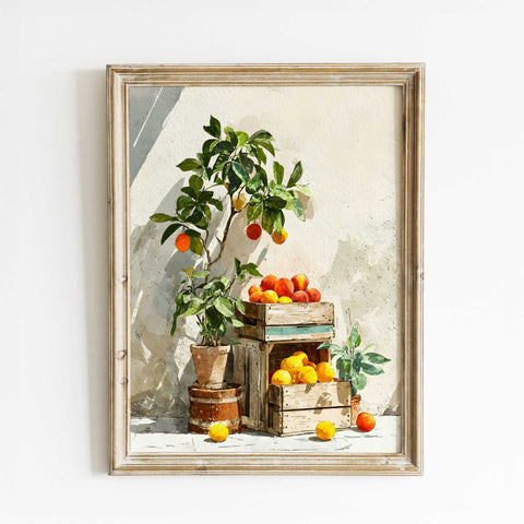 kitchen wall art citrus fruit