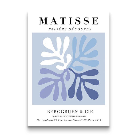 Matisse Revival Blue Cut Outs Poster