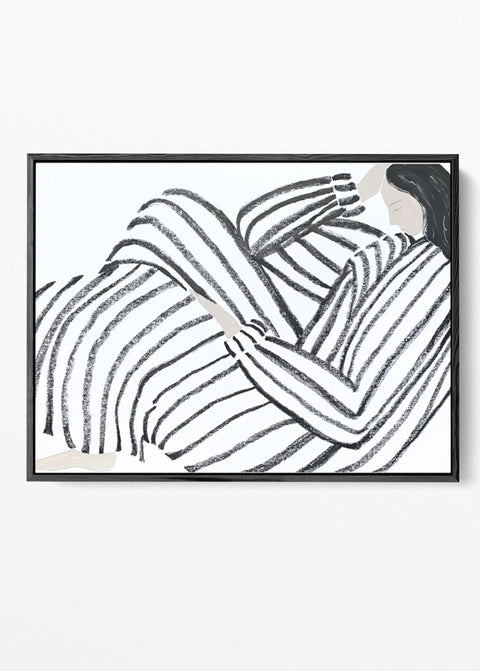 contemporary woman art print