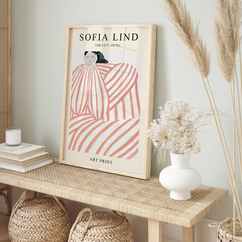 Modern Cut Out Technique Print