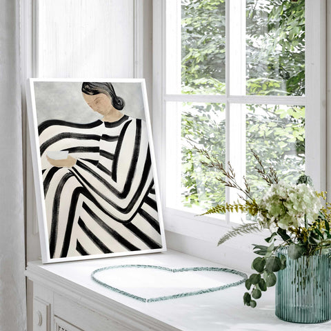 modern stripe style artwork