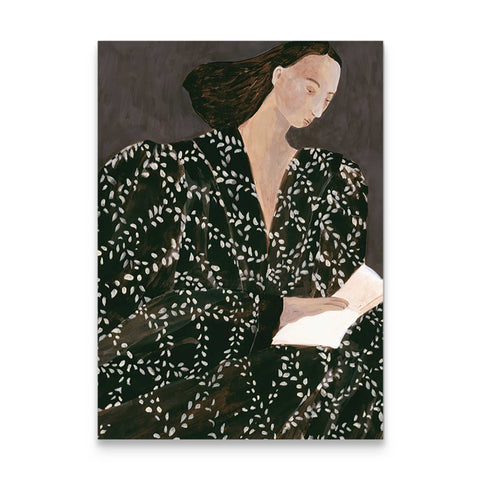 Modern Woman Reading Art