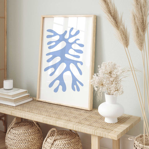 Modernist Coral Inspired Print