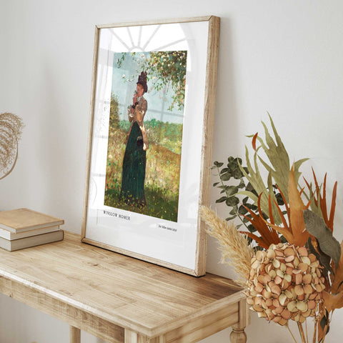 nature inspired vintage painting poster
