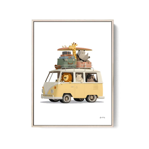 neutral kids wall art animals