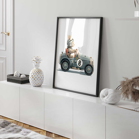 nursery racing wall art