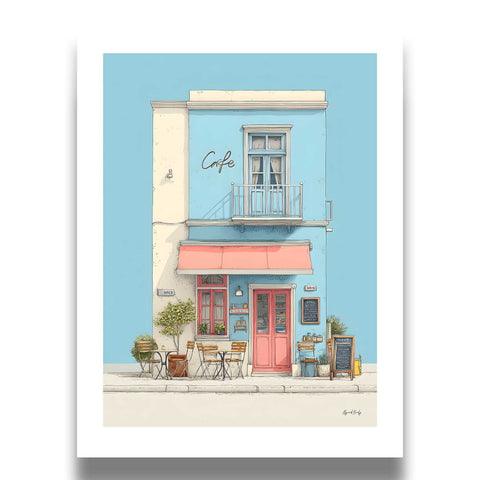 parisian cafe style wall art