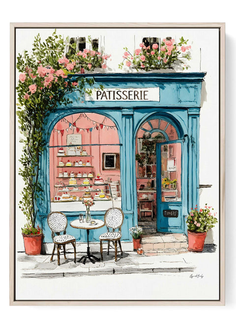 patisserie wall art french bakery illustration