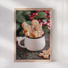 Baked Goods Christmas Poster Gingerbread Canvas Art Print
