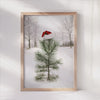 Holiday Santa Cap Pine Tree Image