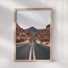 Desert Canyon Path - Sunlit Road Adventure Print