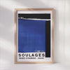 Modern Soulages Blue - Musée Art Exhibit