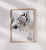 Christmas Majestic Snow Reindeer Poster 