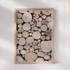 Nature Inspired Log Pile Wall Decoration