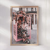Serene Paris - Rose Embellished Phone Booth Print