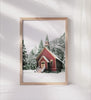 Christmas Forest Retreat Winter Canvas