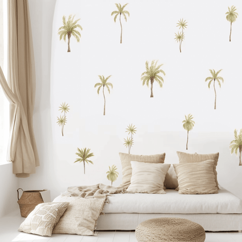 Tropical Palm Tree Wall Stickers for Home Decor