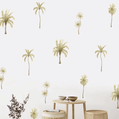 Tropical Room Decor with Palm Trees