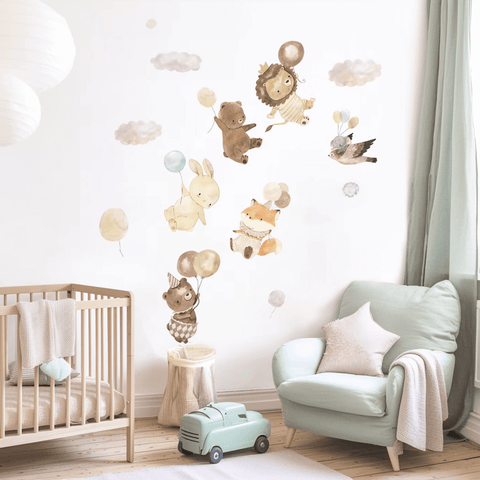 Woodland Fox and Bunny Decals for Nursery