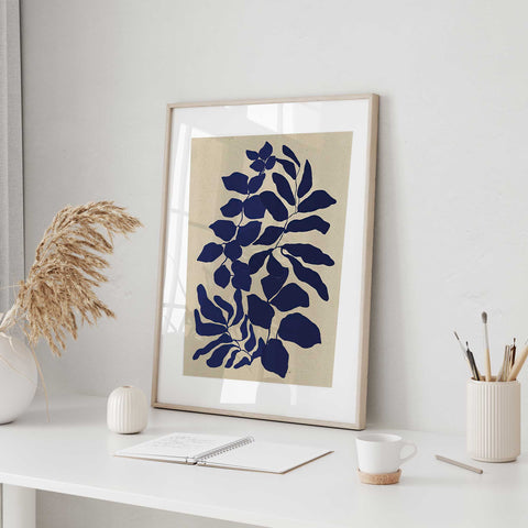 botanical silhouette modern art