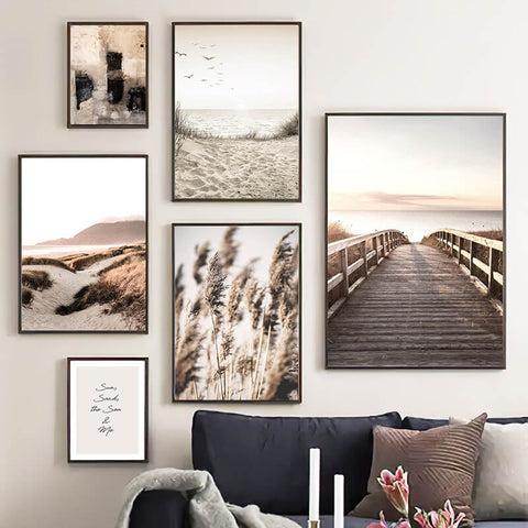 Beige abstract Wall Poster - Art prints online - oakposter.ca
