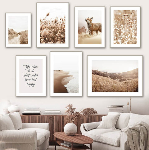 Beach Dune Grass Poster Painting Canvas Wall Prints Online Oak poster