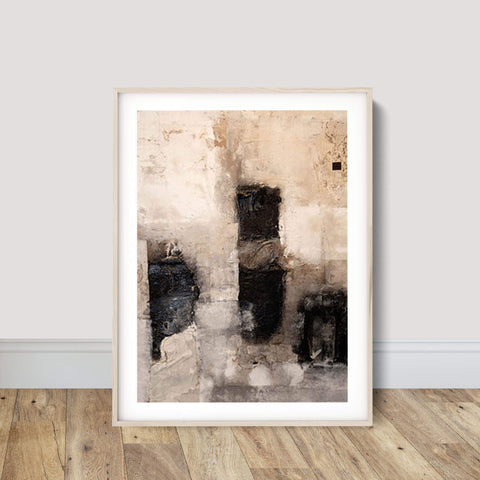 Beige abstract Wall Poster - Art prints online - oakposter.ca