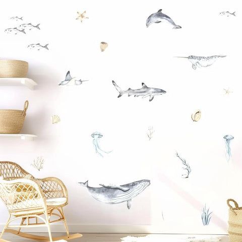 Decorative Ocean Wall Decals for Children