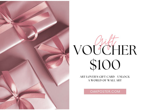 Art Lover's Gift Card - Perfect for Poster & Canvas Enthusiasts - oakposter