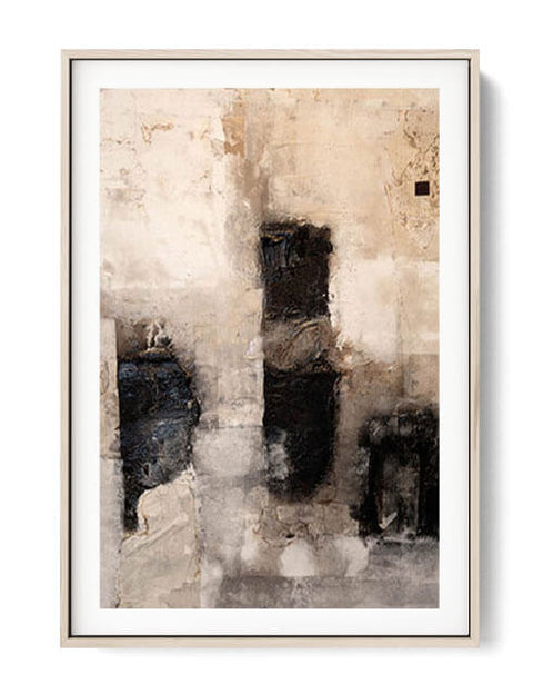 Beige abstract Wall Poster - Art prints online - oakposter.ca