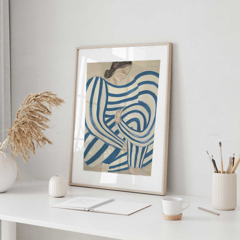 abstract figure canvas art