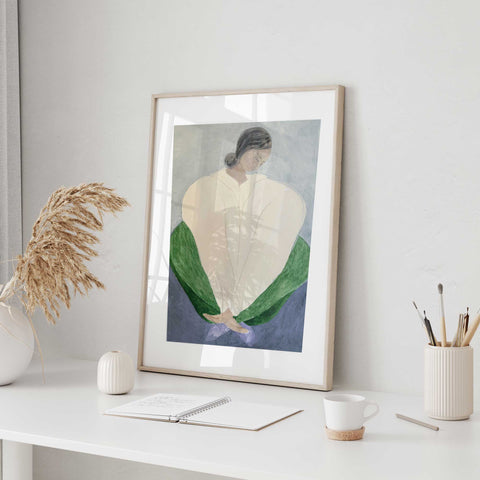 tranquility in art figure print