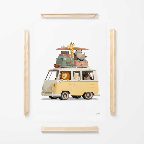 safari animals nursery wall decor