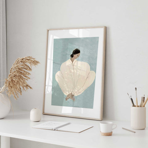 Subtle Grace Woman Canvas Print