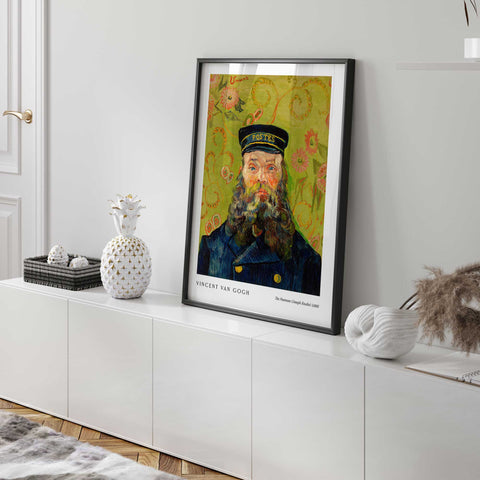 van gogh postman artwork vintage print
