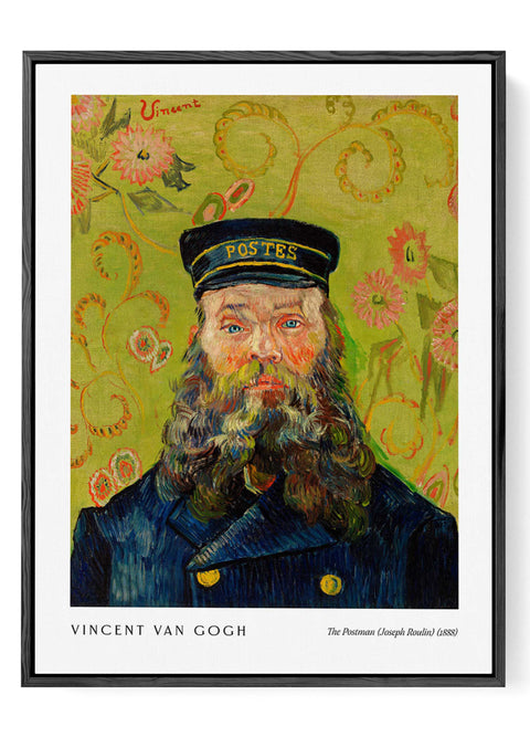 vintage van gogh postman painting poster
