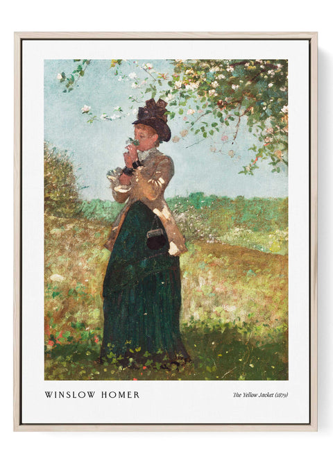winslow homer wall art yellow jacket print
