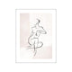 Best High Quality One Line Art Woman No 5 Wall Prints