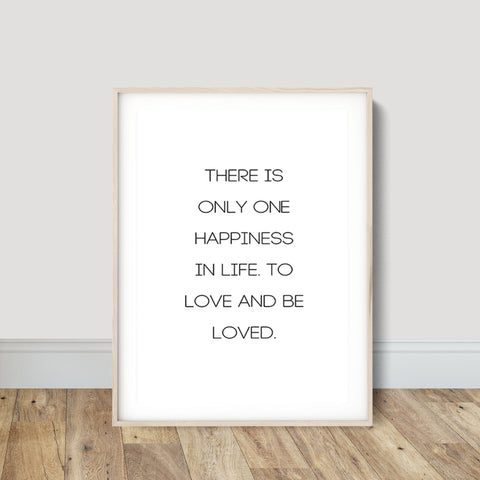 Waterproof High-quality Happiness Quote Poster - Best Wall Prints