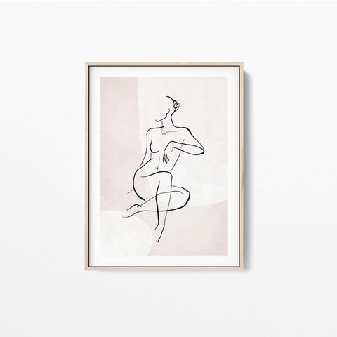 Best High Quality One Line Art Woman No 5 Wall Prints