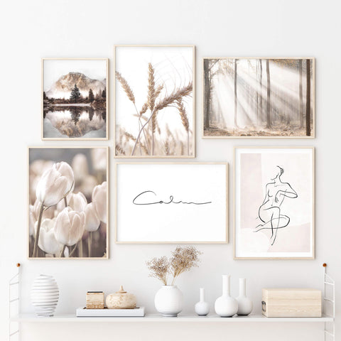 Best High Quality One Line Art Woman No 6 Wall Prints