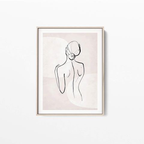 Best High Quality One Line Art Woman No 6 Wall Prints