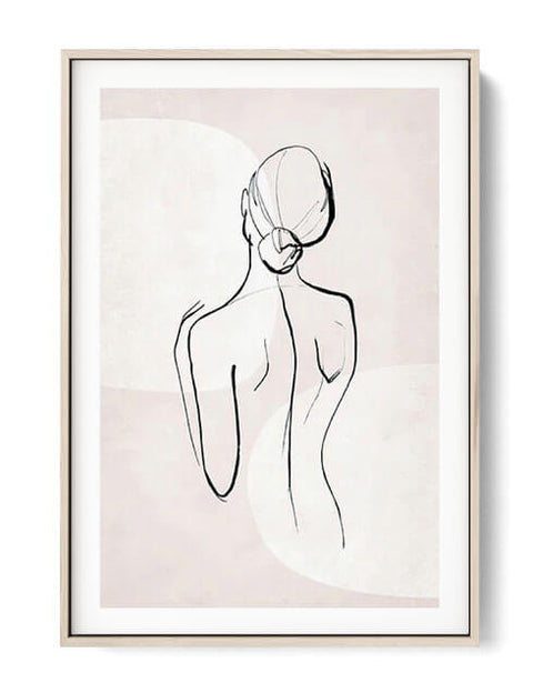 Best High Quality One Line Art Woman No 6 Wall Prints